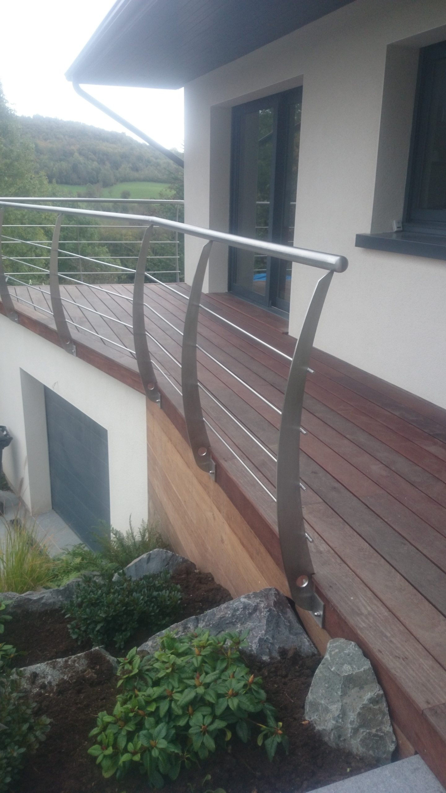 garde corps inox pont de bateau