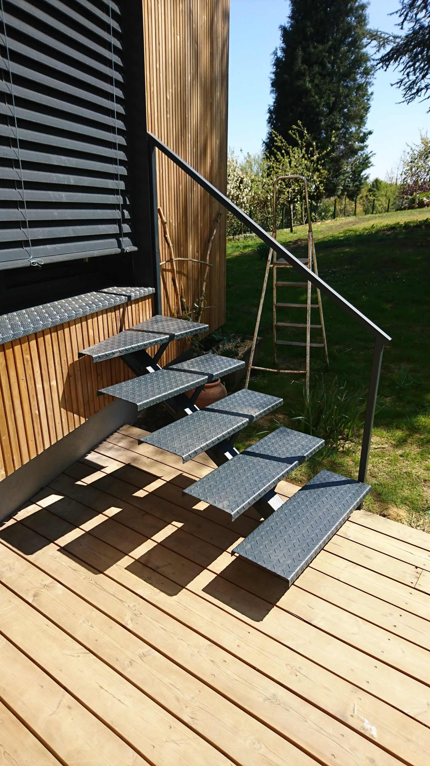 escalier accès terrasse