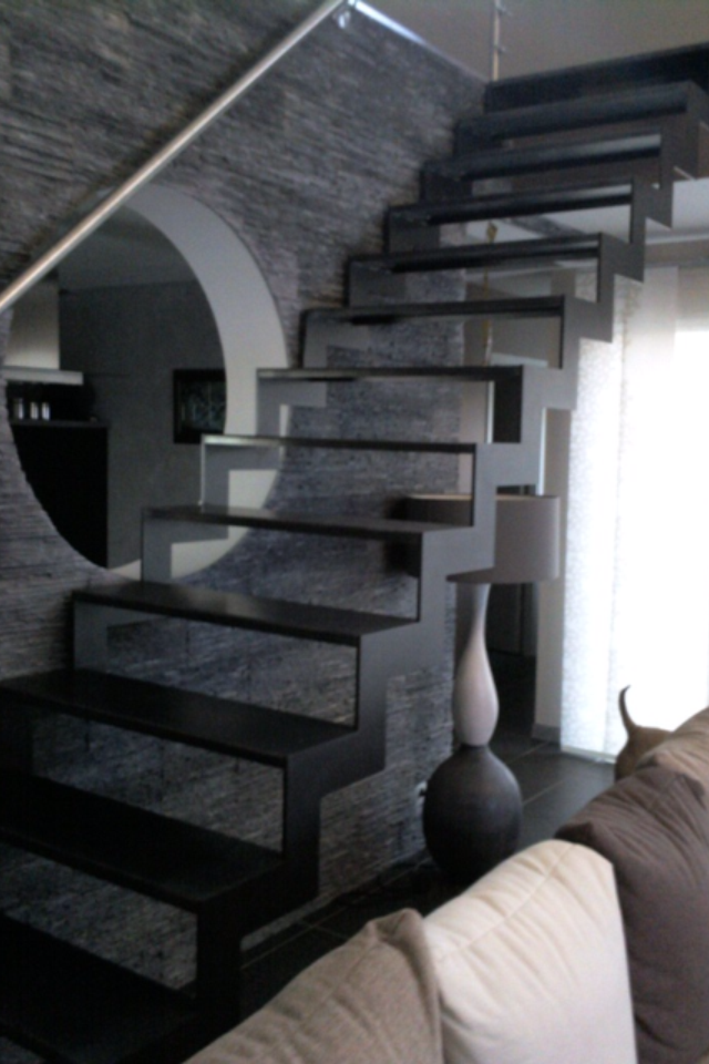 escalier zigzag