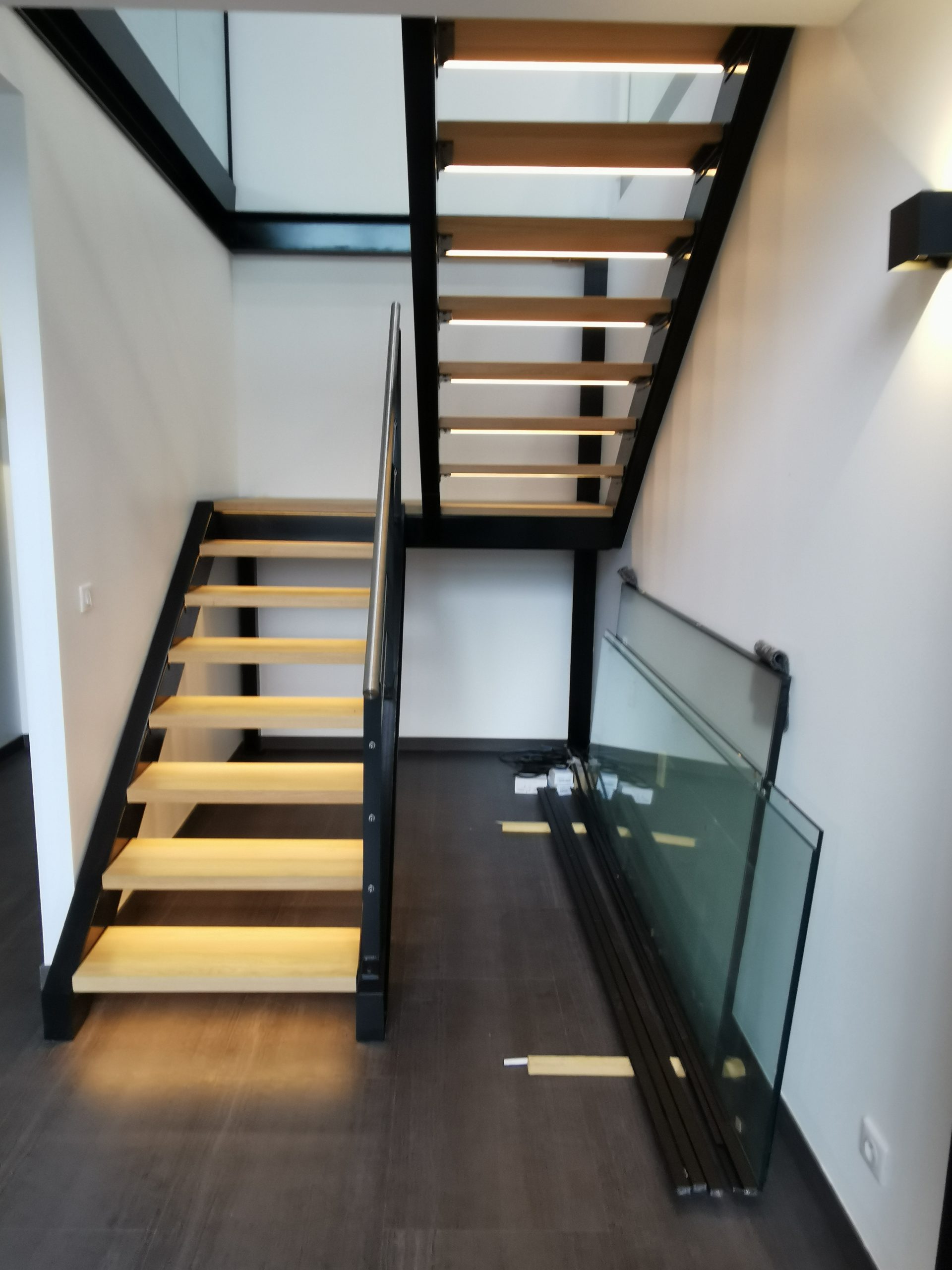 escalier bois metal