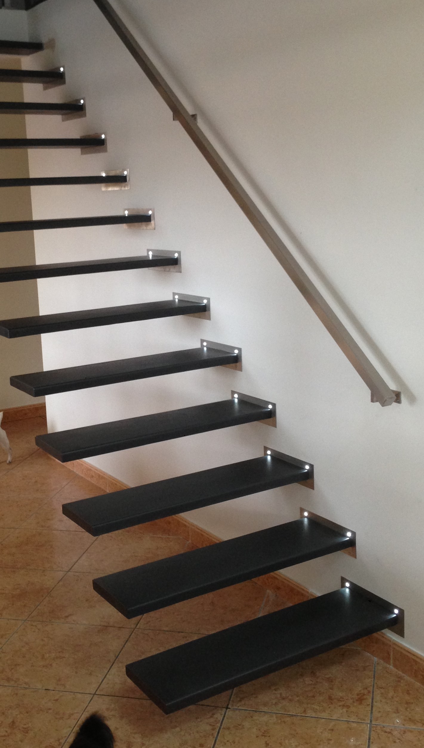 escalier suspendu